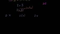 ¿Por qué no  usamos el signo de multiplicación?