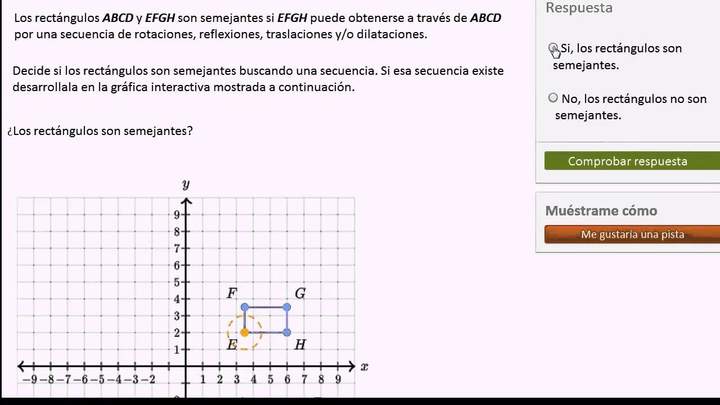 Probando semejanza a través de transformaciones