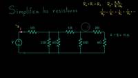Simplificando redes de resistores | Khan Academy en Español