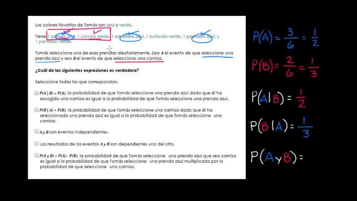 Analizando la probabilidad de eventos independientes
