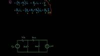 Método de corrientes de malla (paso 4 y solución) | Khan Academy en Español