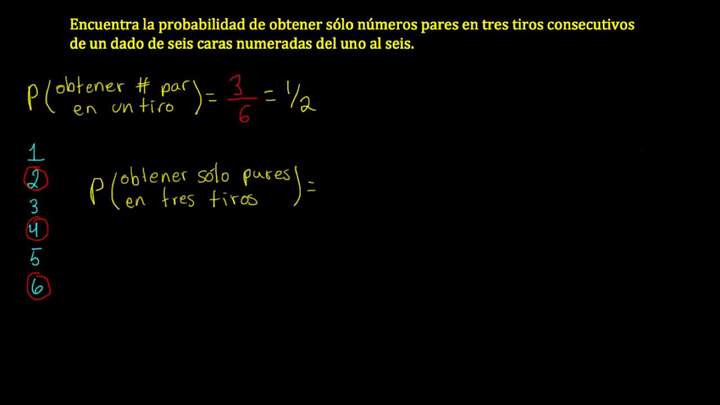 Ejemplo: sacando pares tres veces