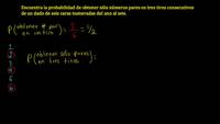 Ejemplo: sacando pares tres veces