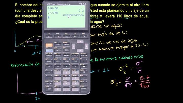 Problema de distribución muestral - Ejemplo