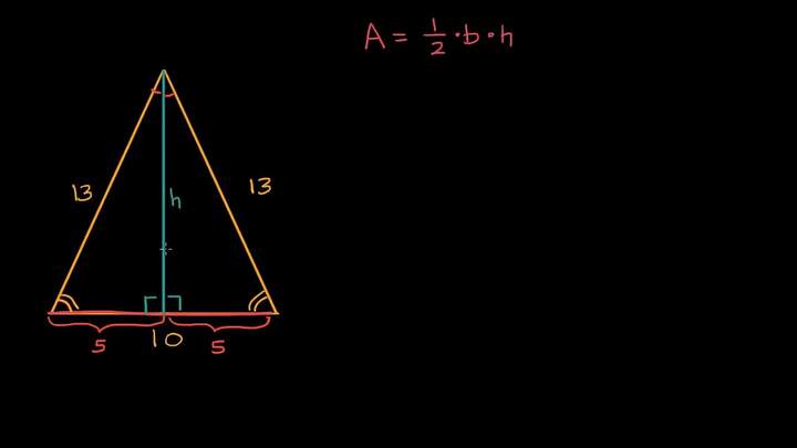 Área de un triángulo isósceles | Khan Academy en Español