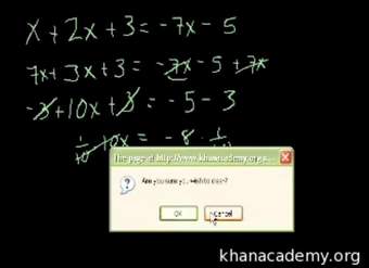 Álgebra: ecuaciones lineales 3