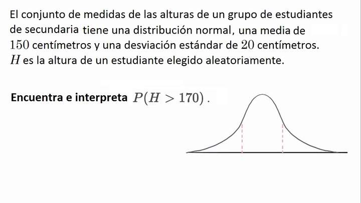 Probabilidades a partir de las curvas de densidad | Khan Academy en Español