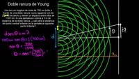 Resolución de problema de doble ranura de Young  | Ondas de luz | Física | Khan Academy en Español