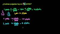 Convertir unidades con fracciones