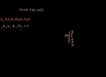 Ejercicios sobre el máximo común divisor o factoredited