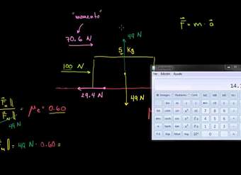 Ejemplo de fricción y estática