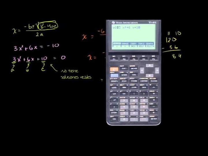 Cómo usar la fórmula cuadrática