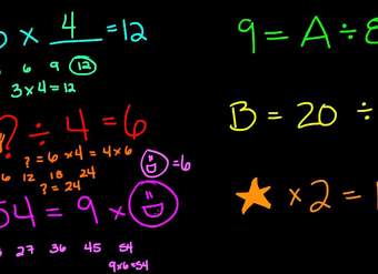 Incógnitas con multiplicación y división