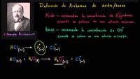 Definición de Arrhenius para ácidos y bases