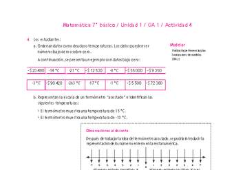 Matemática 7° básico -Unidad 1-OA 1-Actividad 4