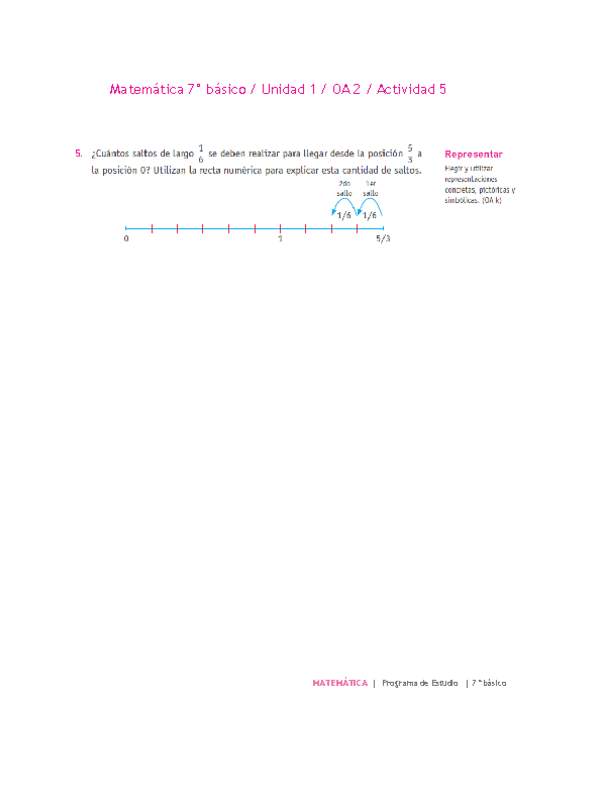 Matemática 7° básico -Unidad 1-OA 2-Actividad 5