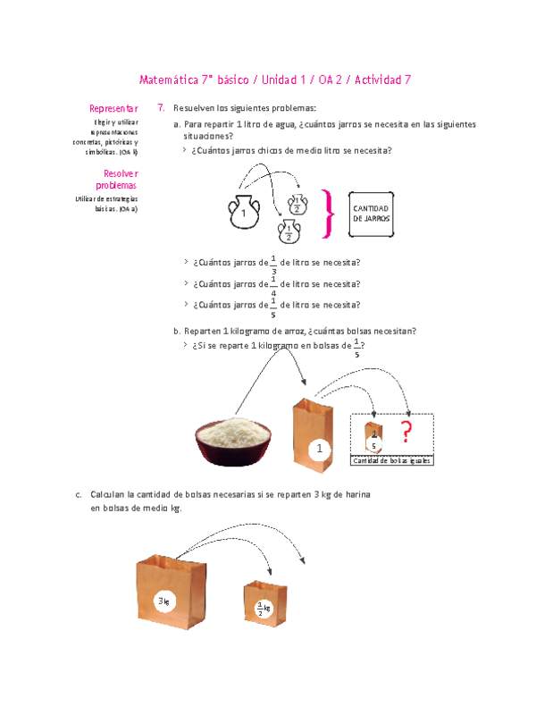 Matemática 7° básico -Unidad 1-OA 2-Actividad 7