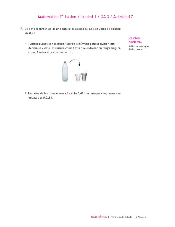 Matemática 7° básico -Unidad 1-OA 3-Actividad 7