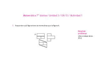 Matemática 7° básico -Unidad 3-OA 13-Actividad 1