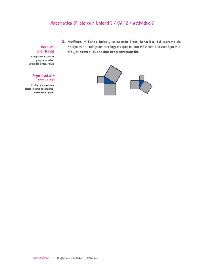 Matemática 8° básico -Unidad 3-OA 12-Actividad 2