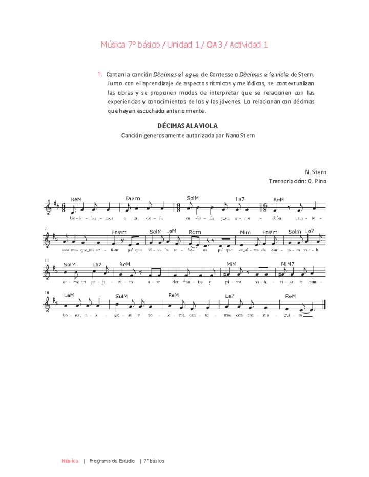 Música 7° básico-Unidad 1-OA3-Actividad 1