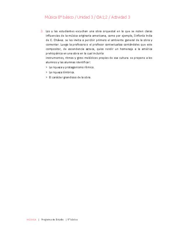 Música 8° básico-Unidad 3-OA1;2-Actividad 3