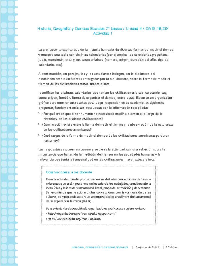 Historia 7° básico-Unidad 4-OA15;16;20-Actividad 1