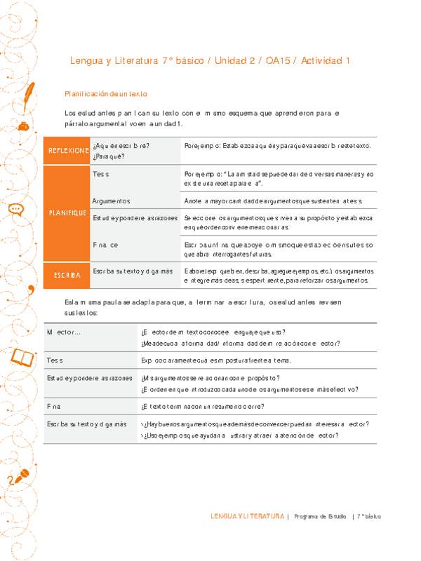 Lengua y Literatura 7° básico-Unidad 2-OA15-Actividad 1