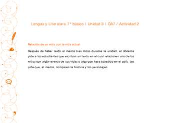 Lengua y Literatura 7° básico-Unidad 3-OA7-Actividad 2