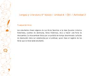 Lengua y Literatura 8° básico-Unidad 4-OA1-Actividad 2