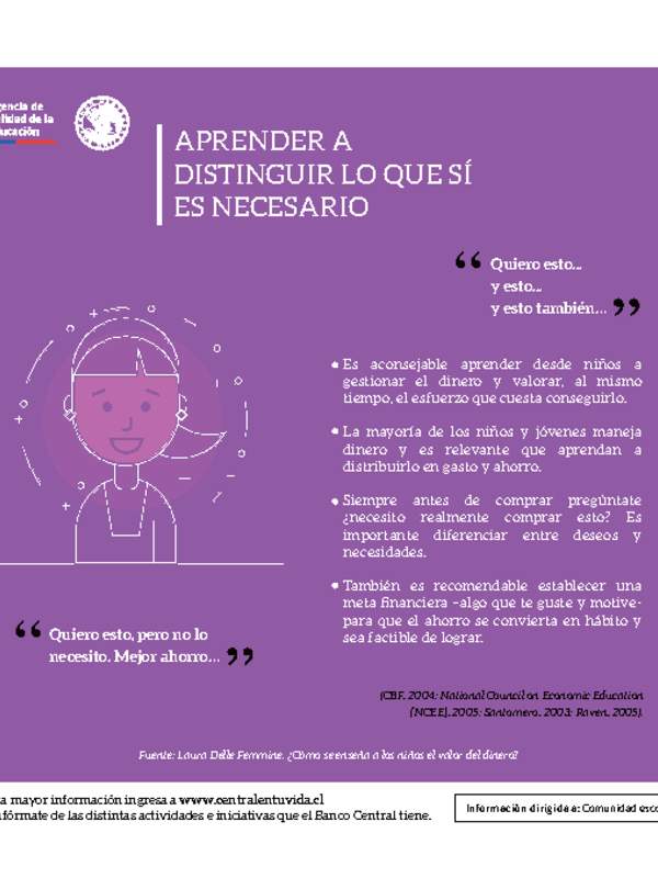 Aprender a distinguir lo que sí es necesario