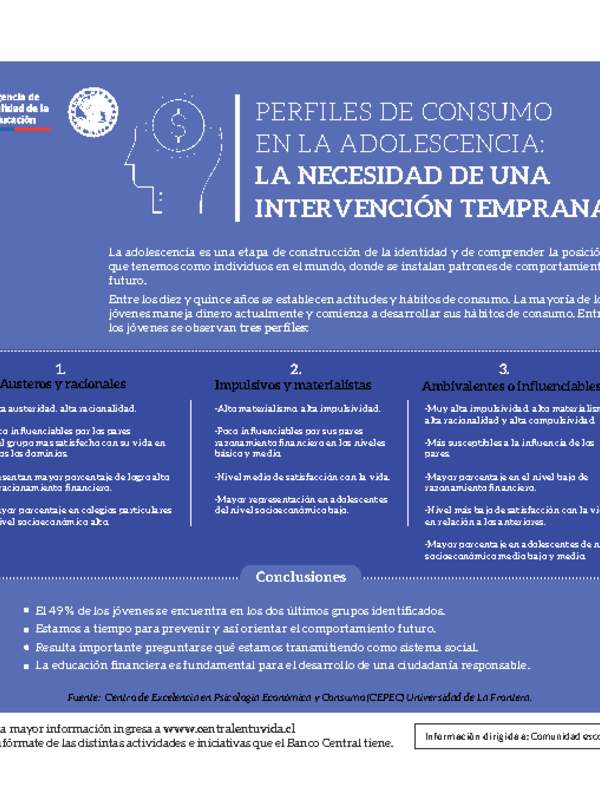 Perfiles de consumo en la adolescencia: la necesidad de una intervención temprana