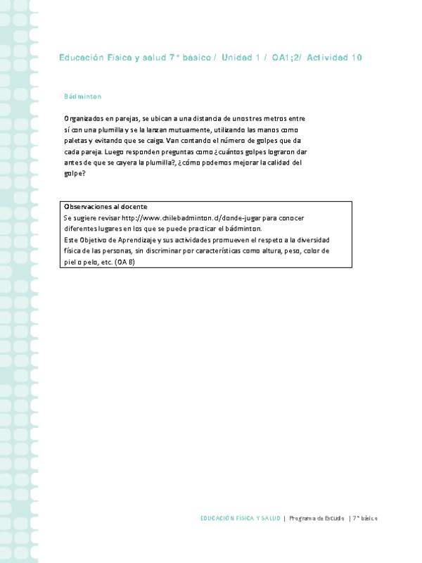 Educación Física 7 básico-Unidad 1-OA1;2-Actividad 10