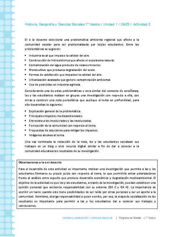 Historia 7° básico-Unidad 1-OA23-Actividad 2