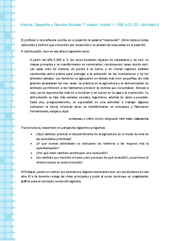 Historia 7° básico-Unidad 1-OA2;4;21;22-Actividad 3