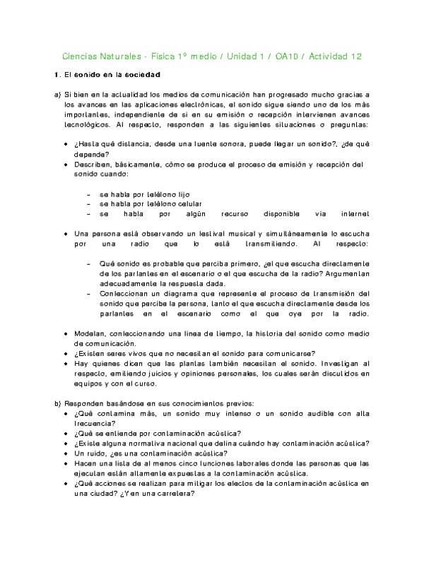 Ciencias Naturales 1 medio-Unidad 1-OA10-Actividad 12