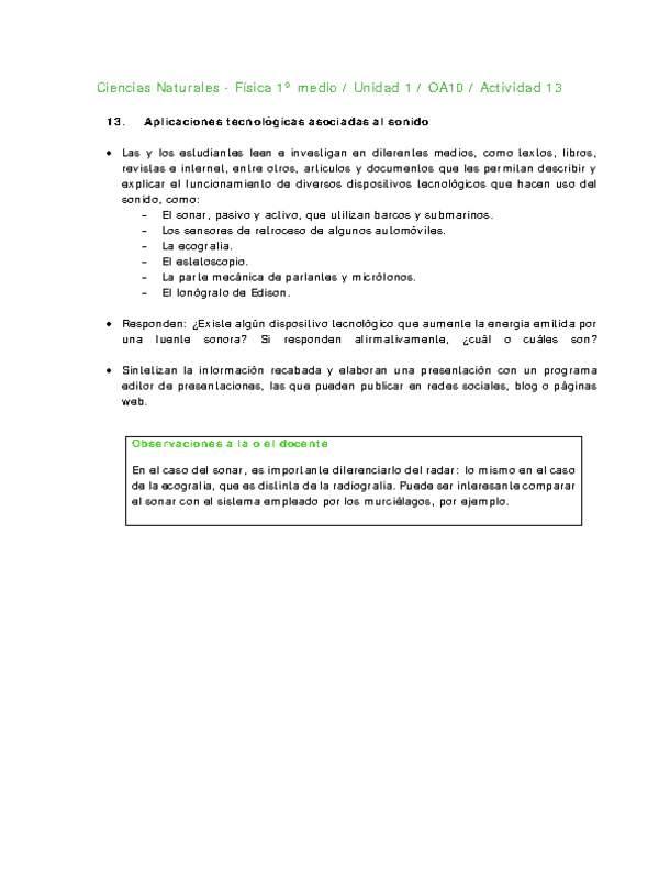 Ciencias Naturales 1 medio-Unidad 1-OA10-Actividad 13