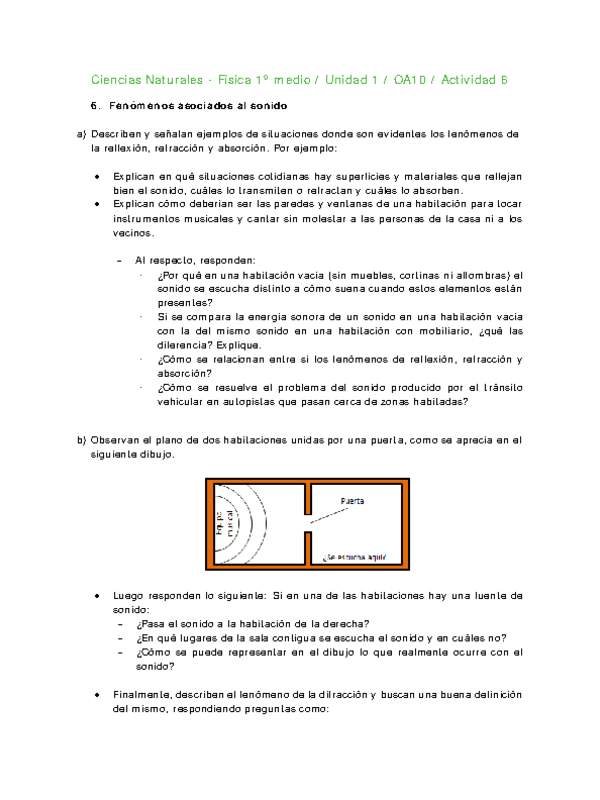 Ciencias Naturales 1 medio-Unidad 1-OA10-Actividad 6