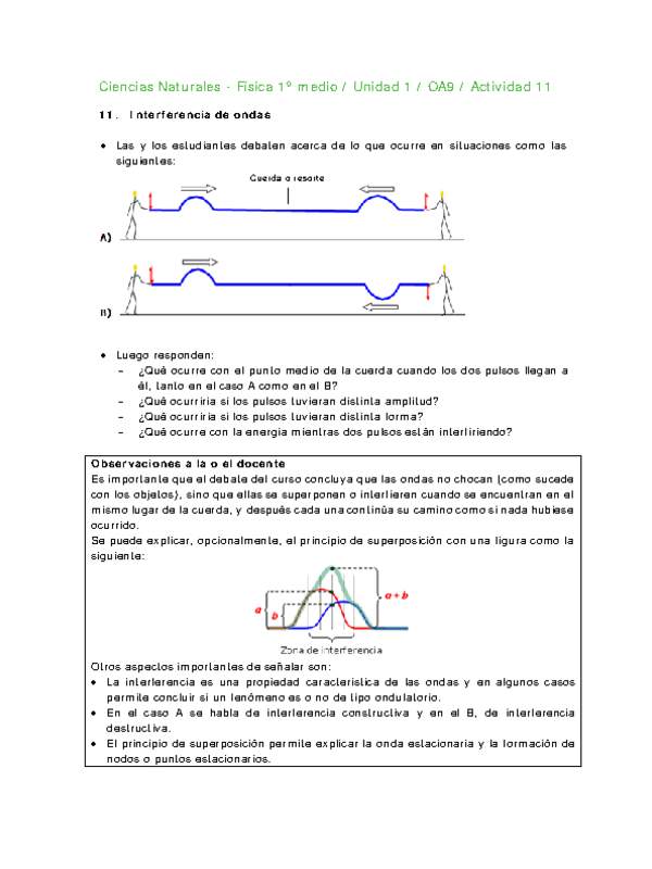 Ciencias Naturales 1 medio-Unidad 1-OA9-Actividad 11