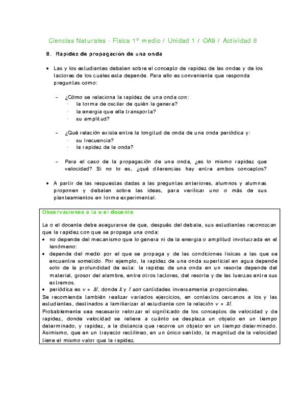 Ciencias Naturales 1 medio-Unidad 1-OA9-Actividad 8