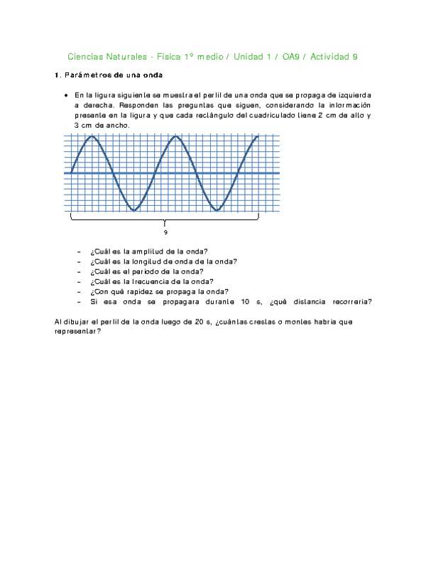 Ciencias Naturales 1 medio-Unidad 1-OA9-Actividad 9