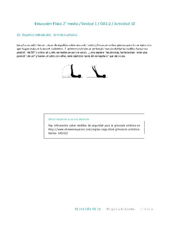 Educación Física 2 medio-Unidad 1-OA1;2-Actividad 10