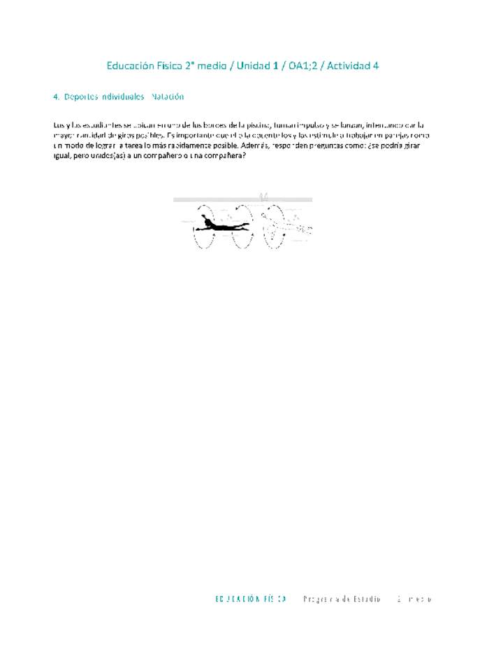 Educación Física 2 medio-Unidad 1-OA1;2-Actividad 4