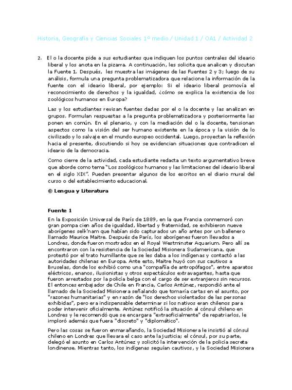 Historia 1 medio-Unidad 1-OA1-Actividad 2