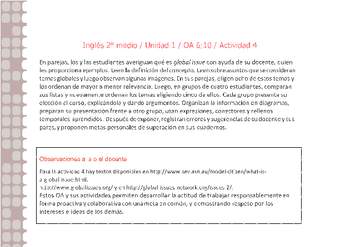 Inglés 2 medio-Unidad 1-OA6;10-Actividad 4