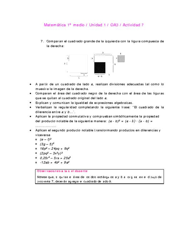 Matemática 1 medio-Unidad 1-OA3-Actividad 7