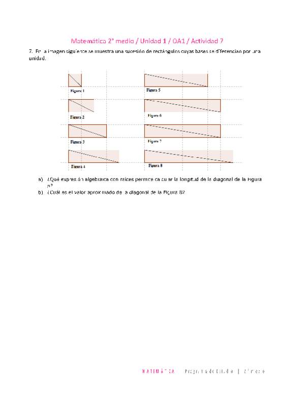 Matemática 2 medio-Unidad 1-OA1-Actividad 7