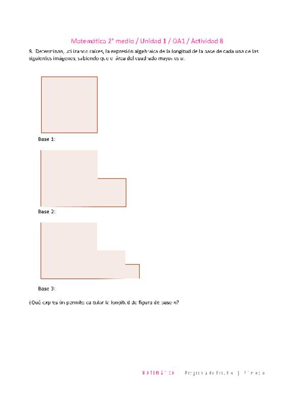 Matemática 2 medio-Unidad 1-OA1-Actividad 8