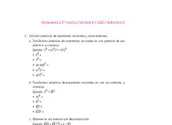 Matemática 2 medio-Unidad 1-OA2-Actividad 2