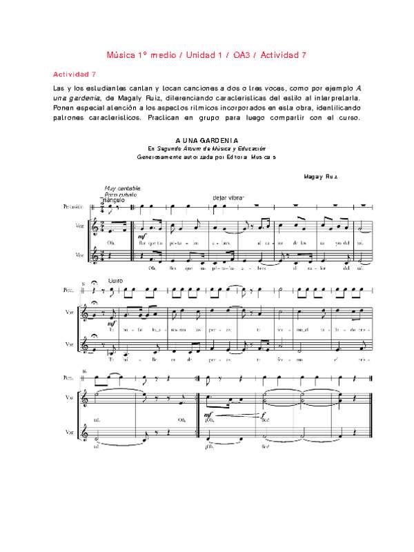 Artes Musicales 1 medio-Unidad 1-OA3-Actividad 7